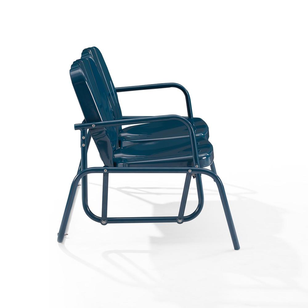 Ridgeland Retro Outdoor Loveseat Glider