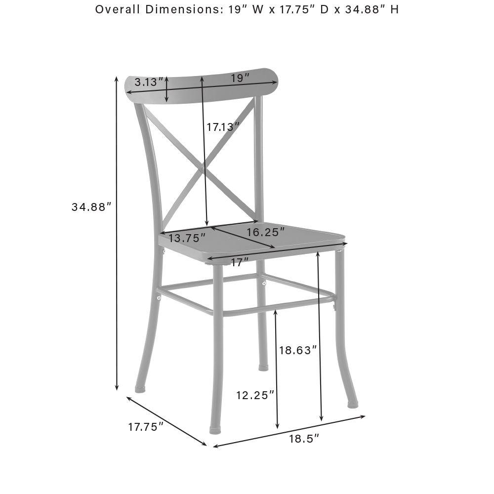 Astrid 2Pc Indoor Outdoor Dining Chair Set – 2 Chairs