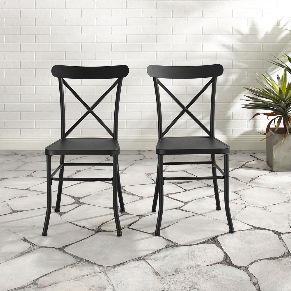 Astrid 2Pc Indoor Outdoor Dining Chair Set – 2 Chairs
