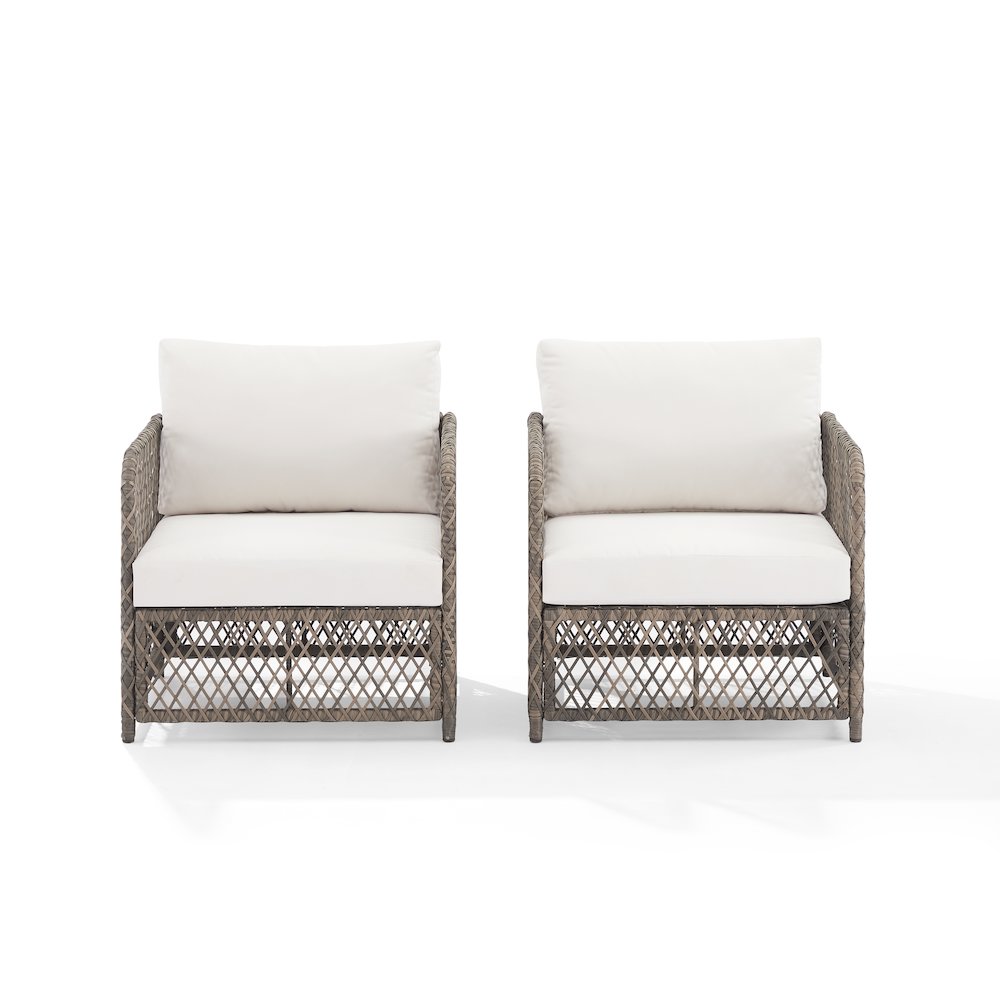 Granite Bay 2-Piece Wicker Outdoor Chair Set – 2 Chairs