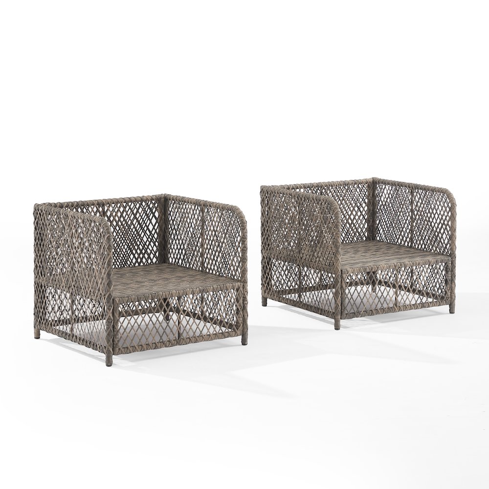 Granite Bay 2-Piece Wicker Outdoor Chair Set – 2 Chairs