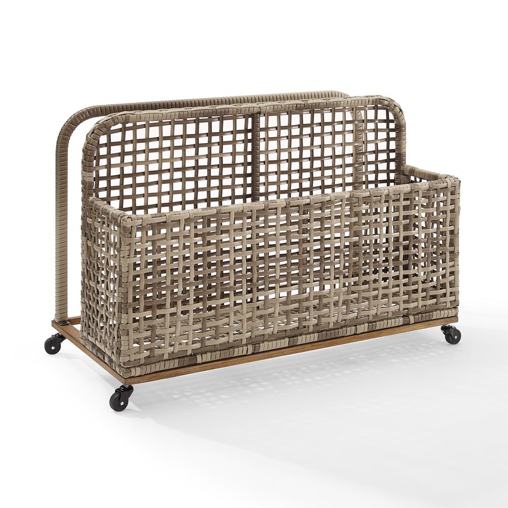 Ridley Wicker Outdoor Storage Pool Caddy