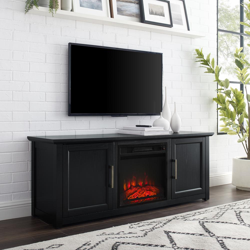 Camden Low Profile Fireplace Tv Stand For 65+ Inch Tv