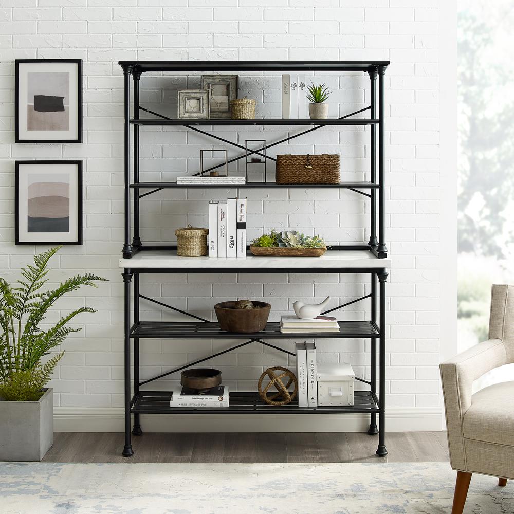 Madeleine Kitchen Storage Baker’s Rack – Console & Hutch