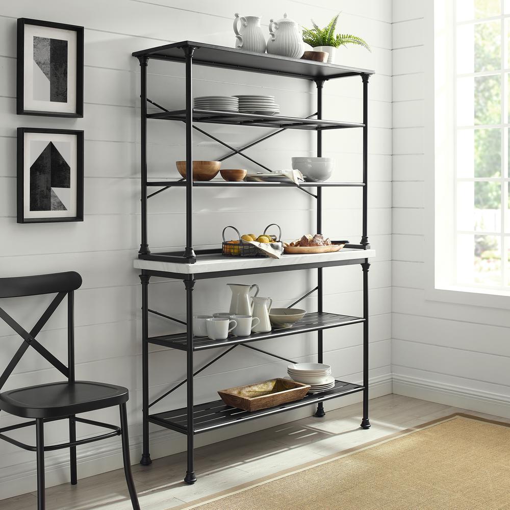 Madeleine Kitchen Storage Baker’s Rack – Console & Hutch