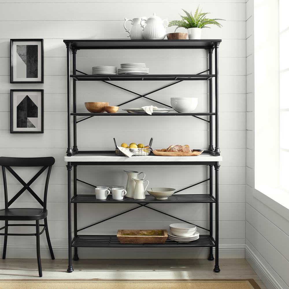 Madeleine Kitchen Storage Baker’s Rack – Console & Hutch