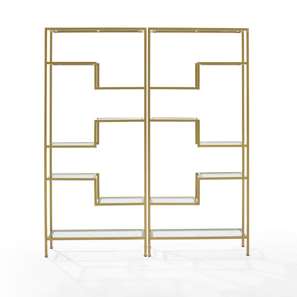 Sloane 2-Piece Etagere Bookcase Set – 2 Etageres