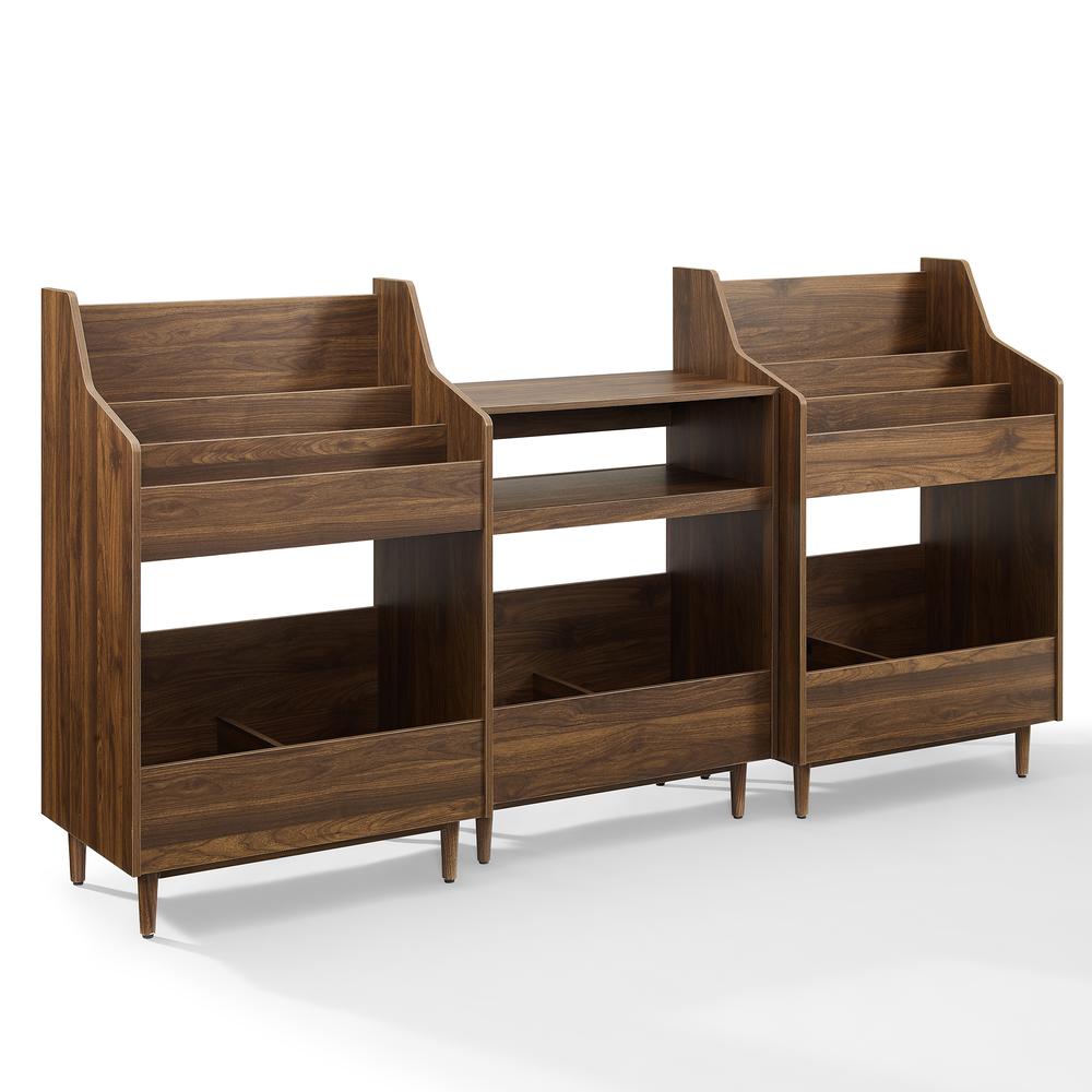 Liam 3-Pcs Record Player Stand And Vinyl Storage Set