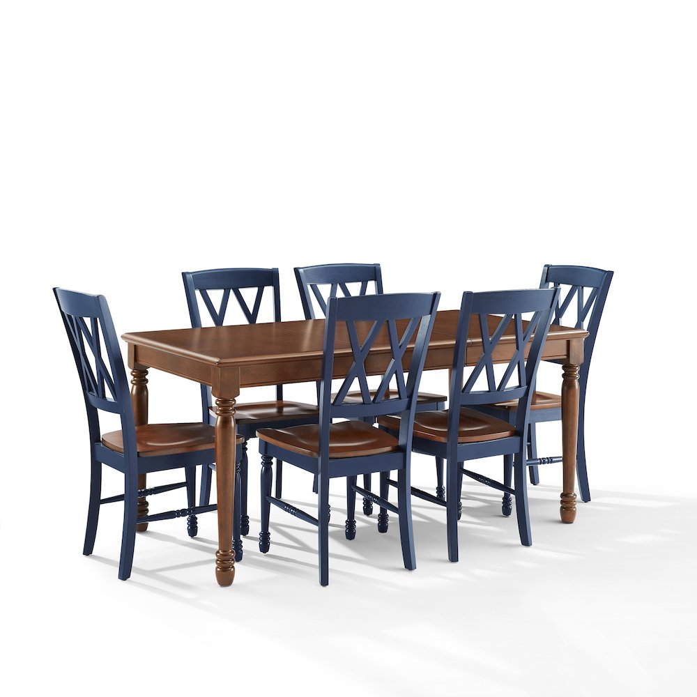 Shelby 7-Piece Dining Table Set For 6 – Table & 6 Chairs