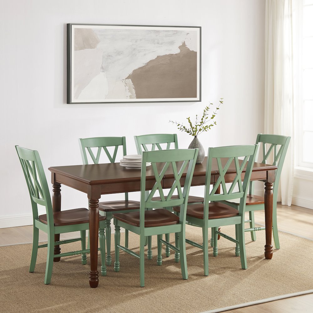 Shelby 7-Piece Dining Table Set For 6 – Table & 6 Chairs
