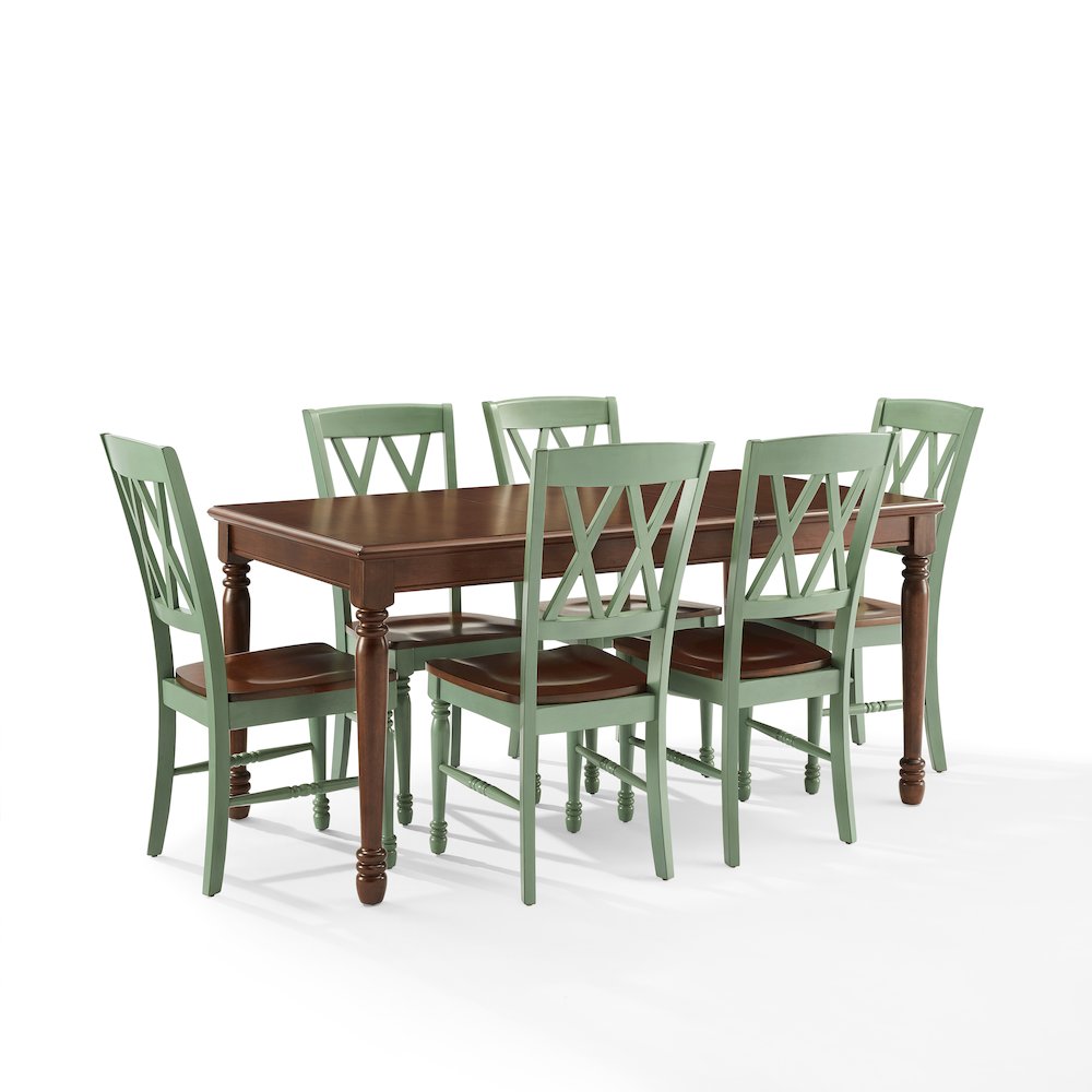 Shelby 7-Piece Dining Table Set For 6 – Table & 6 Chairs
