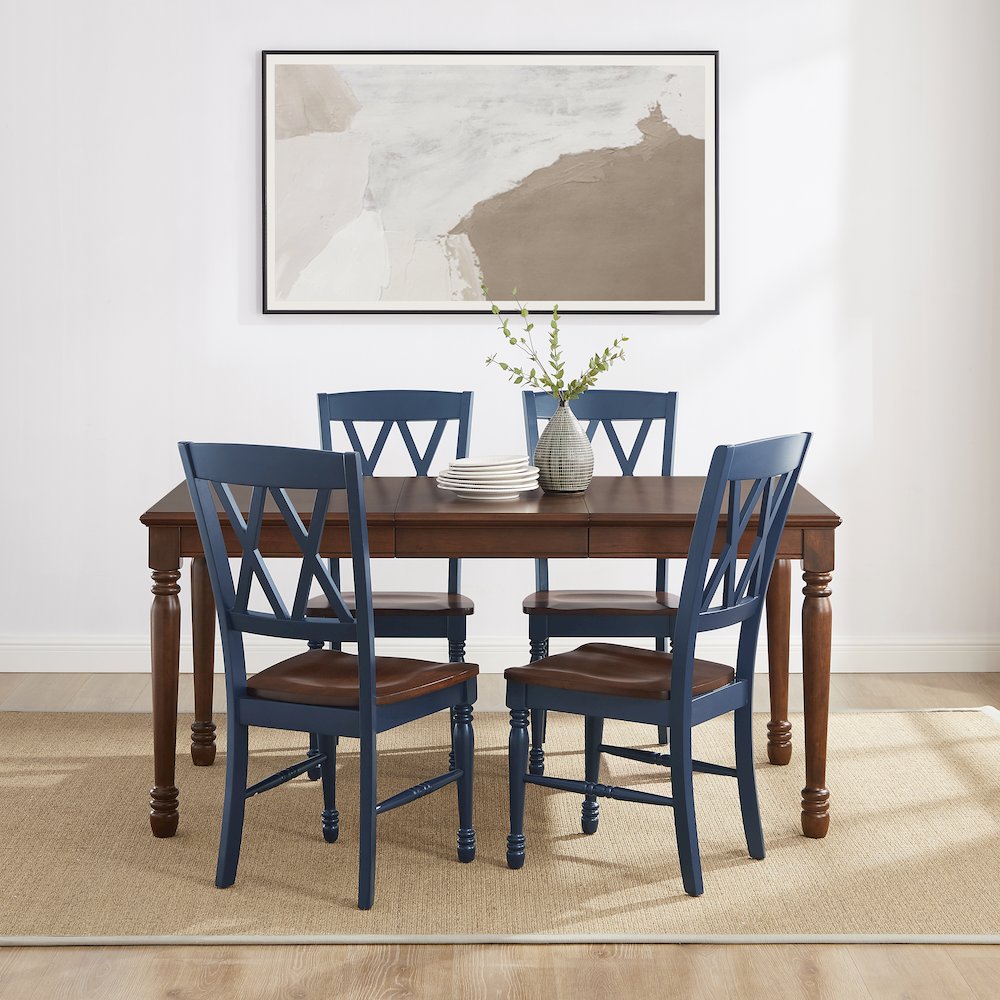 Shelby 5-Piece Dining Table Set For 4 – Table & 4 Chairs