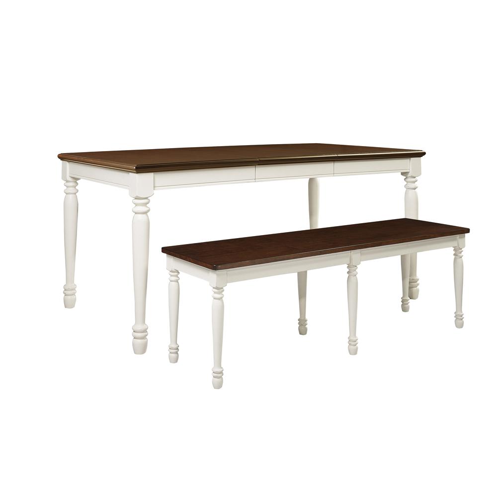 Shelby 3-Piece Dining Table Set For 6 – Table & 2 Benches