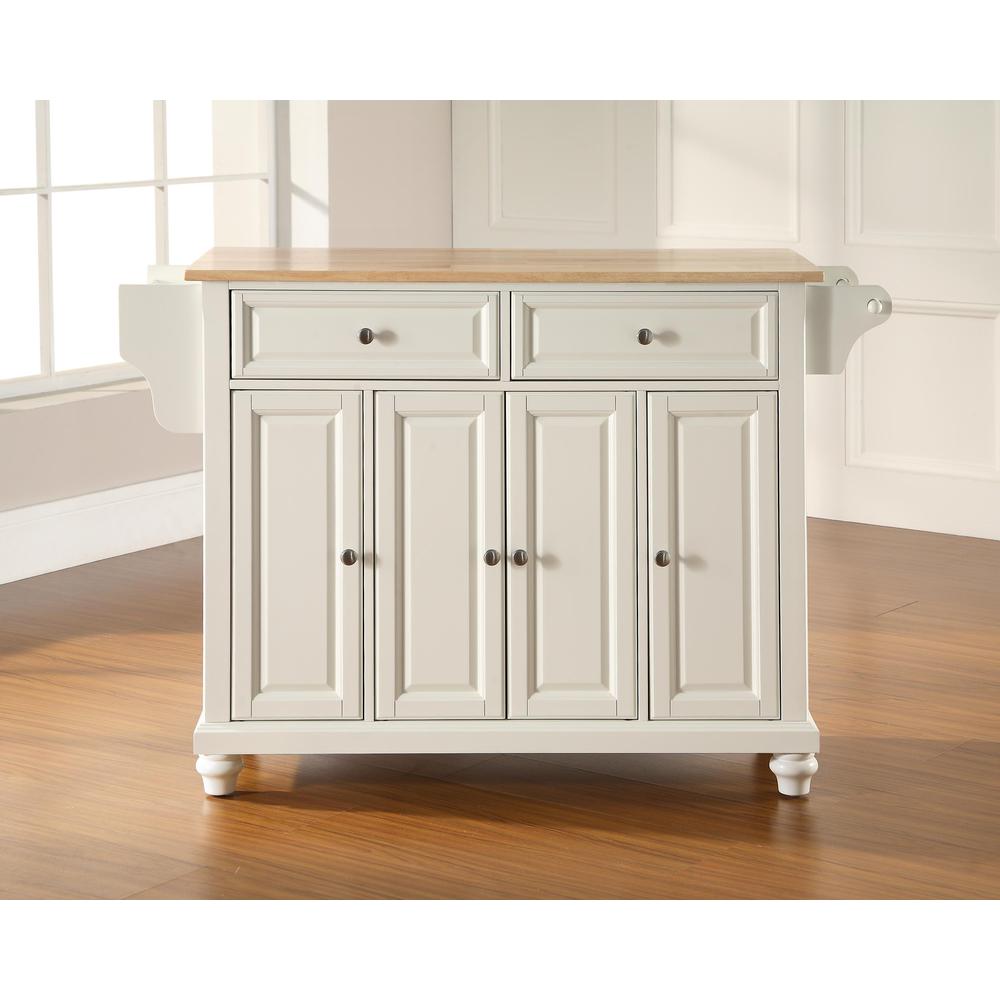 Cambridge Wood Top Full Size Kitchen Island/Cart