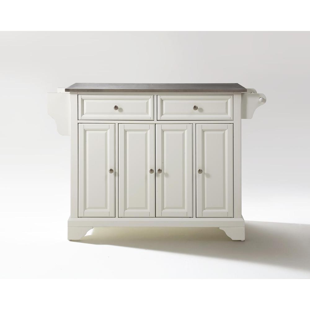 Lafayette Stainless Steel Top Full Size Kitchen Island/Cart