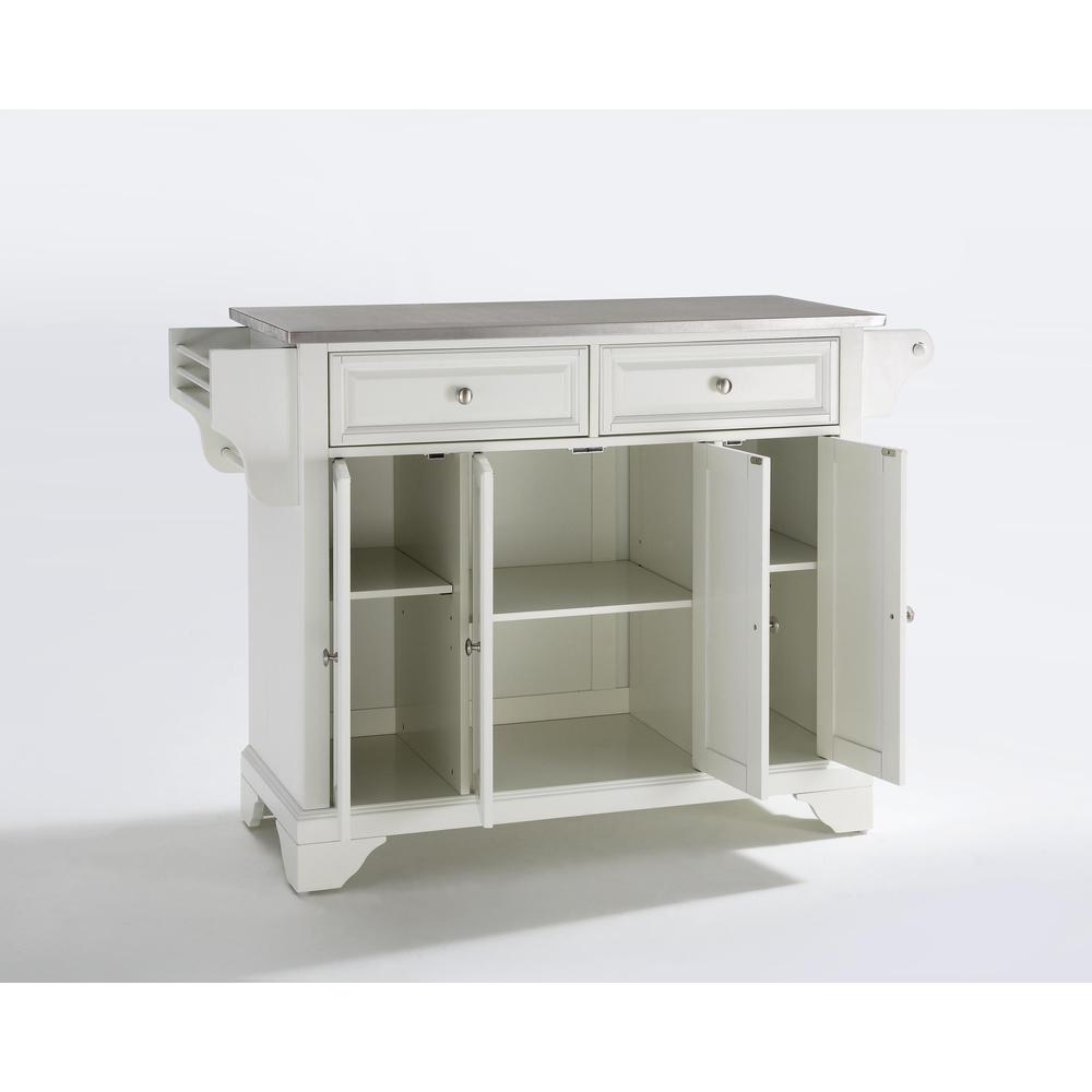 Lafayette Stainless Steel Top Full Size Kitchen Island/Cart