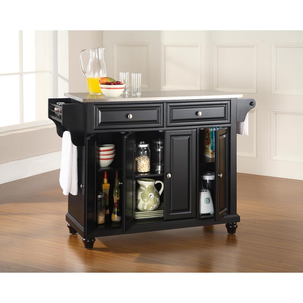 Cambridge Stainless Steel Top Full Size Kitchen Island/Cart