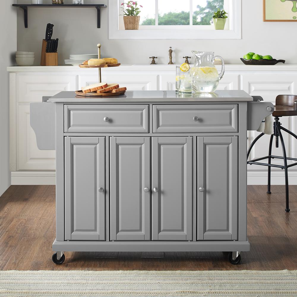 Full Size Stainless Steel Top Kitchen Cart