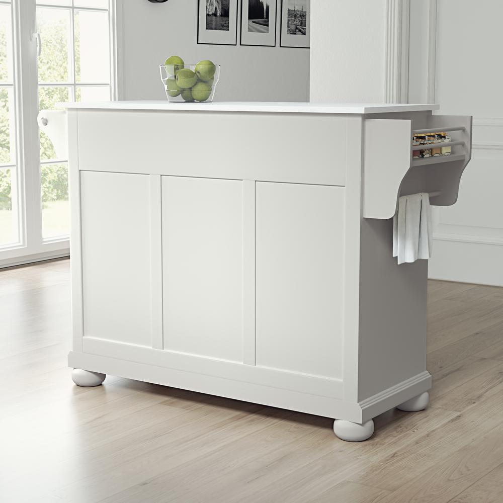 Alexandria Stone Top Full Size Kitchen Island/Cart