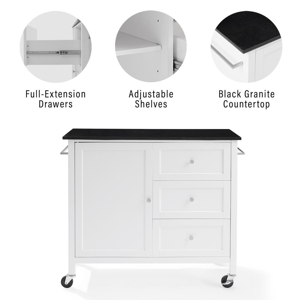 Soren Granite Top Kitchen Island/Cart