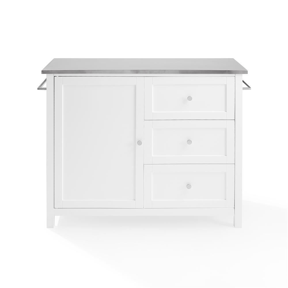 Soren Stainless Steel Top Kitchen Island/Cart