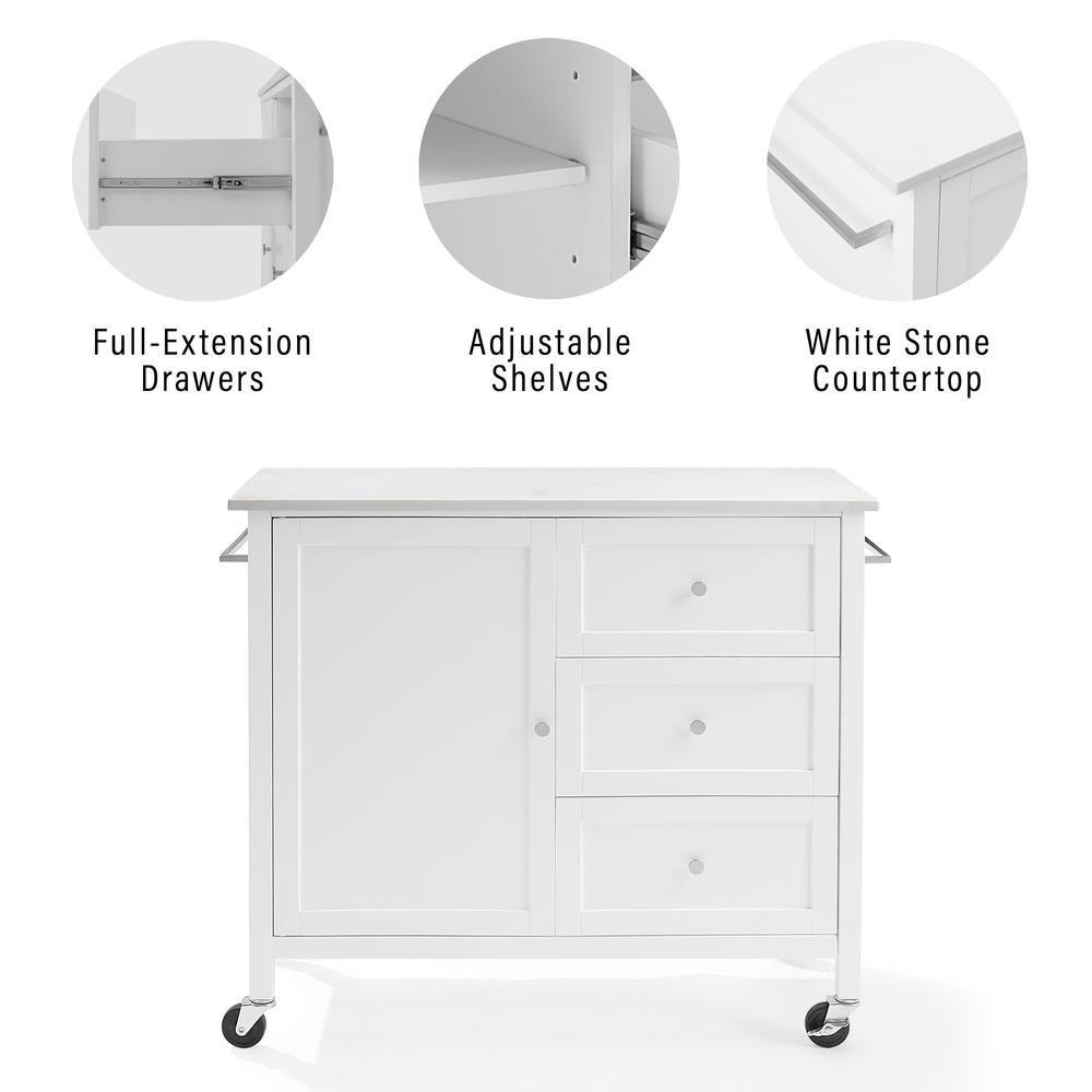 Soren Stone Top Kitchen Island/Cart