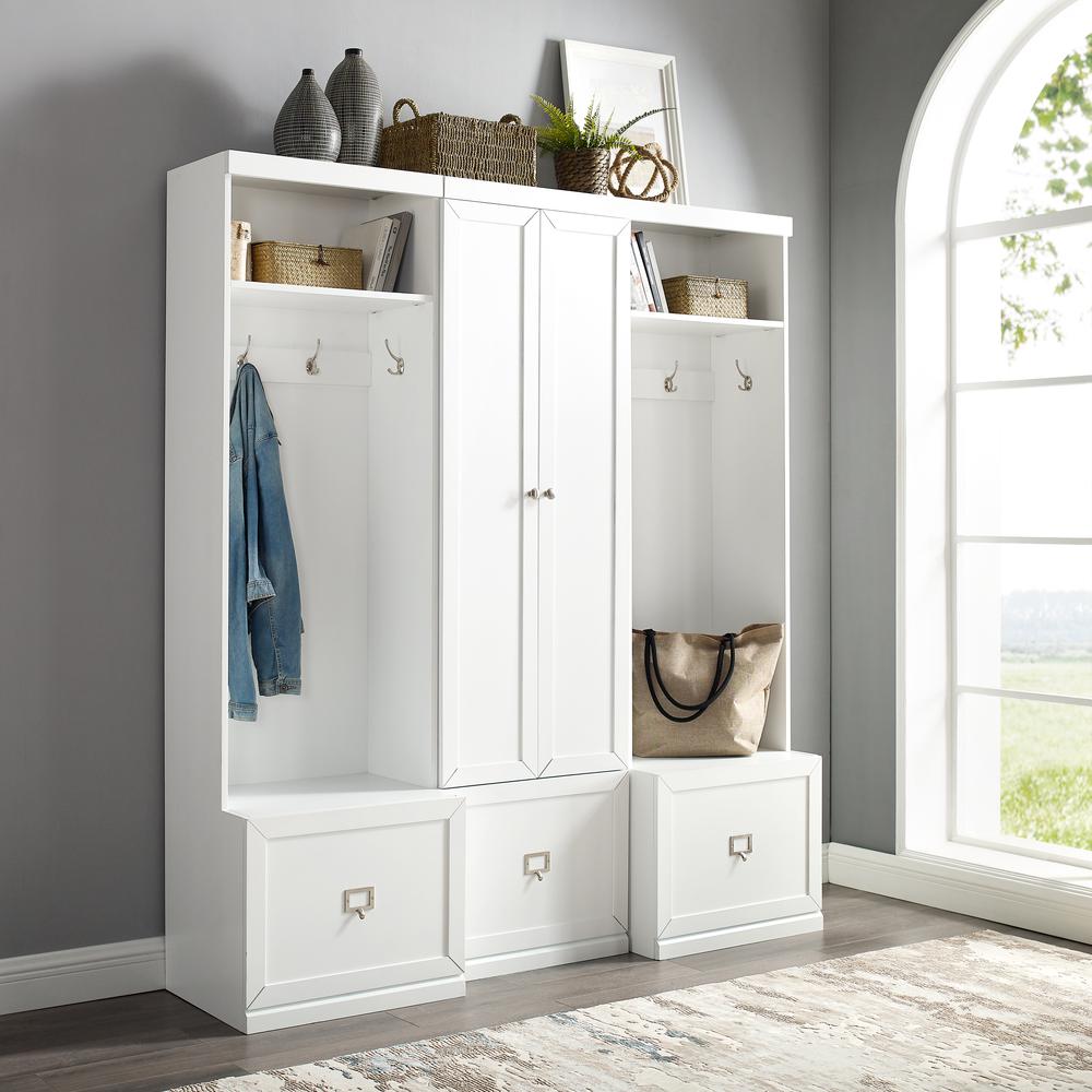 Harper 3-Piece Entryway Set – Pantry Closet & 2 Hall Trees