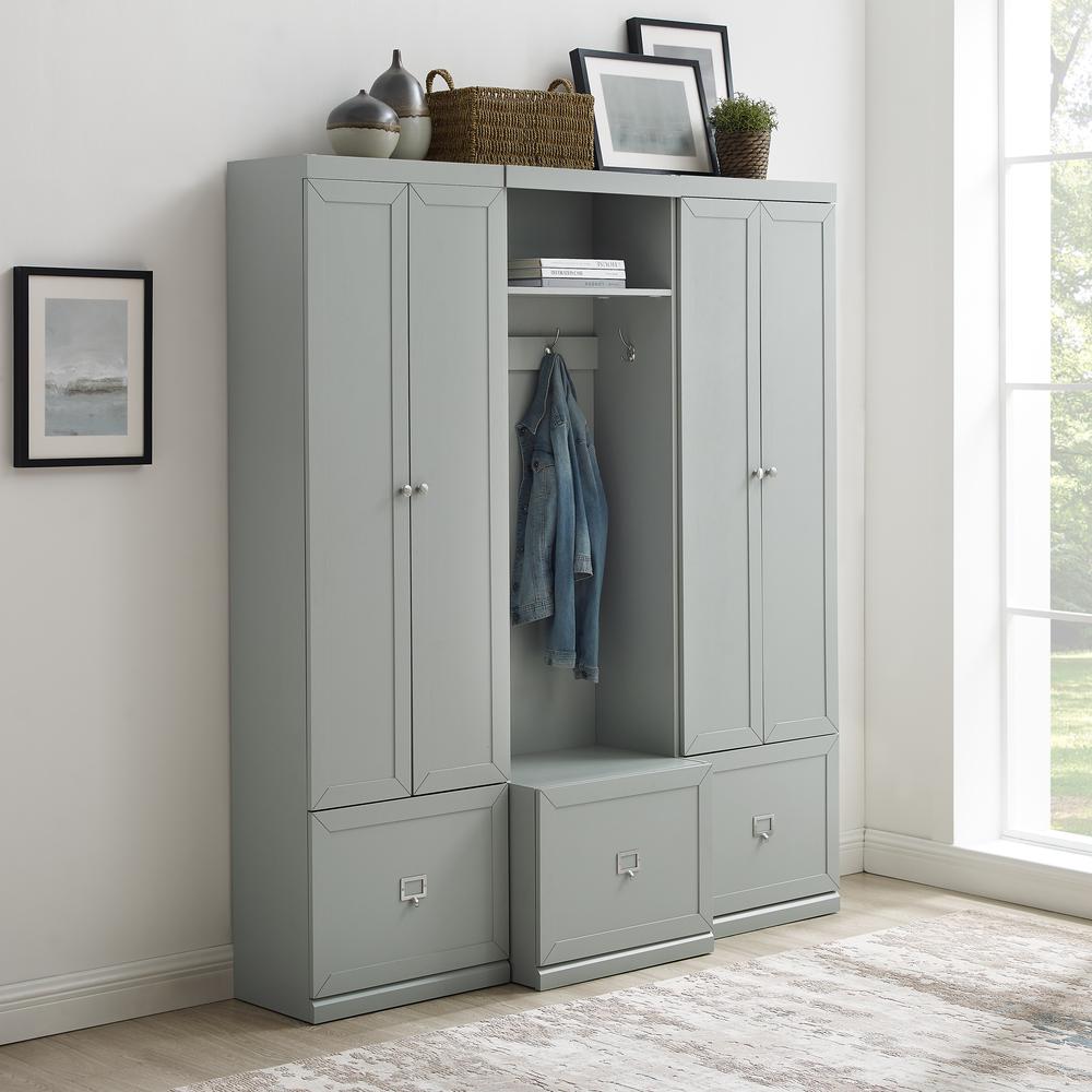 Harper 3-Piece Entryway Set – Hall Tree & 2 Pantry Closets