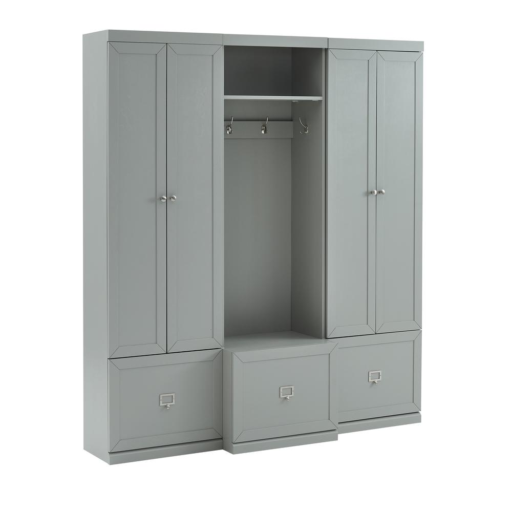 Harper 3-Piece Entryway Set – Hall Tree & 2 Pantry Closets