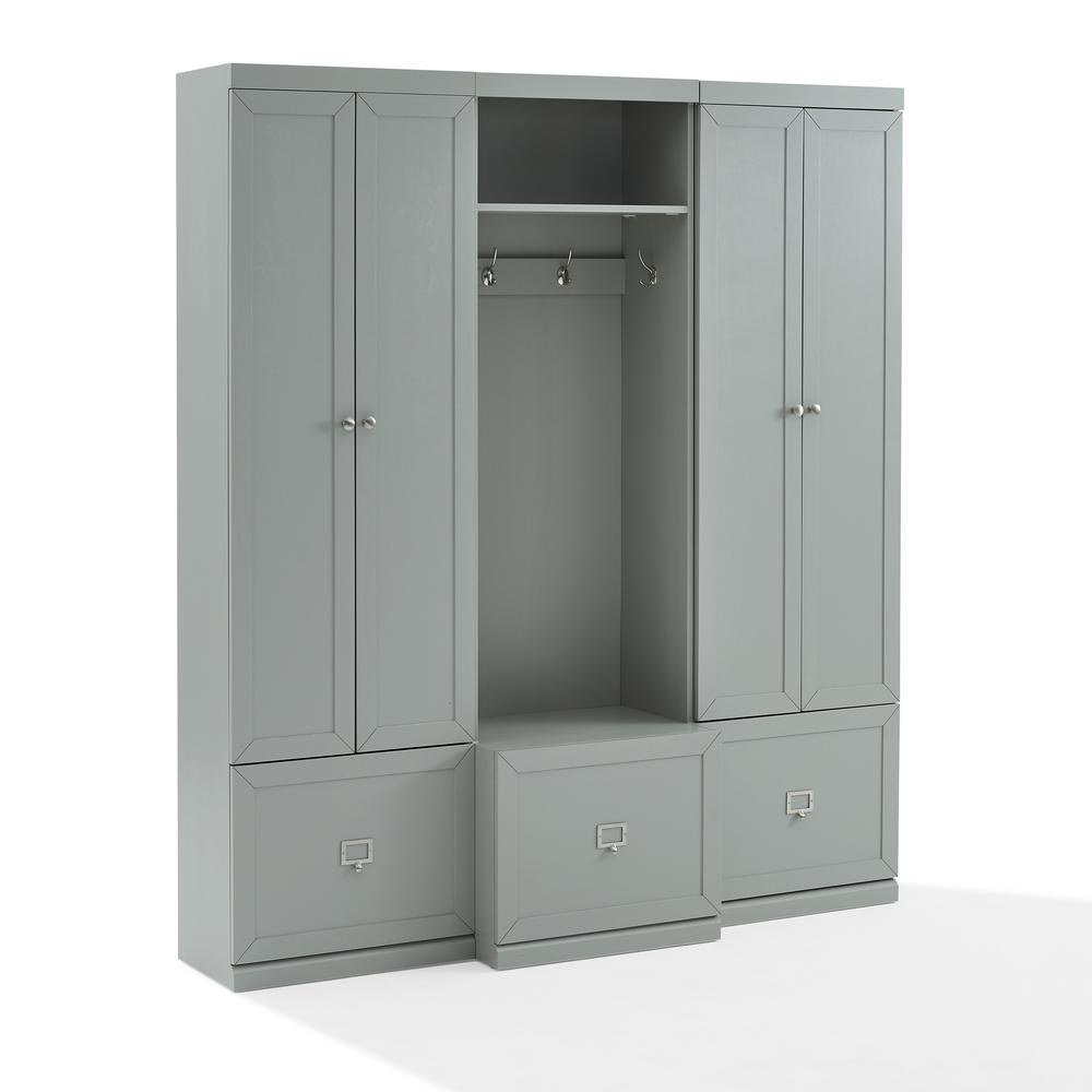 Harper 3-Piece Entryway Set – Hall Tree & 2 Pantry Closets