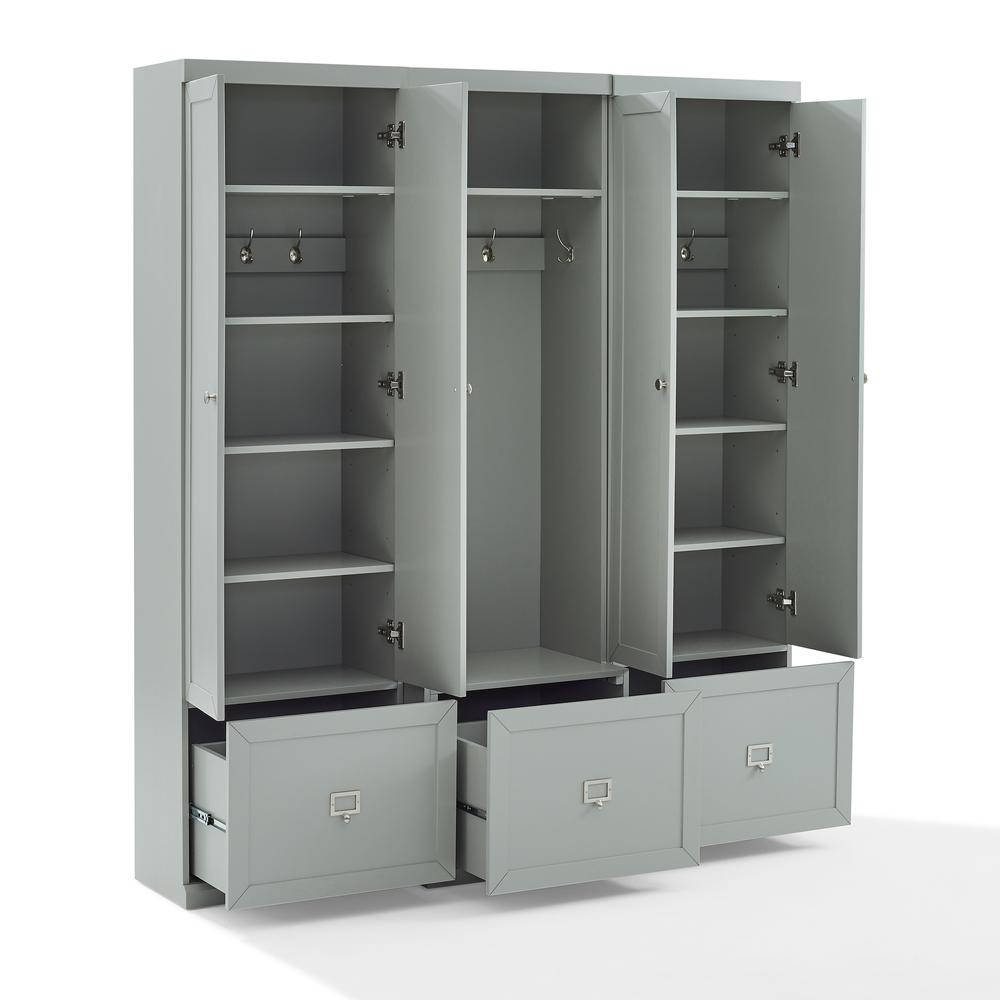 Harper 3-Piece Entryway Set – Hall Tree & 2 Pantry Closets