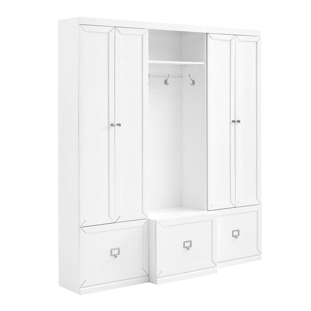 Harper 3-Piece Entryway Set – Hall Tree & 2 Pantry Closets