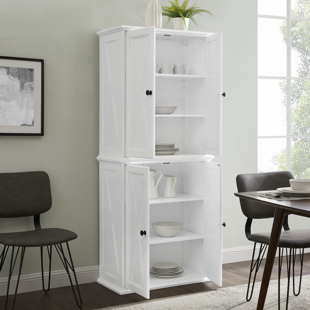 Clifton Tall Kitchen Storage Pantry – 2 Stackable Pantries