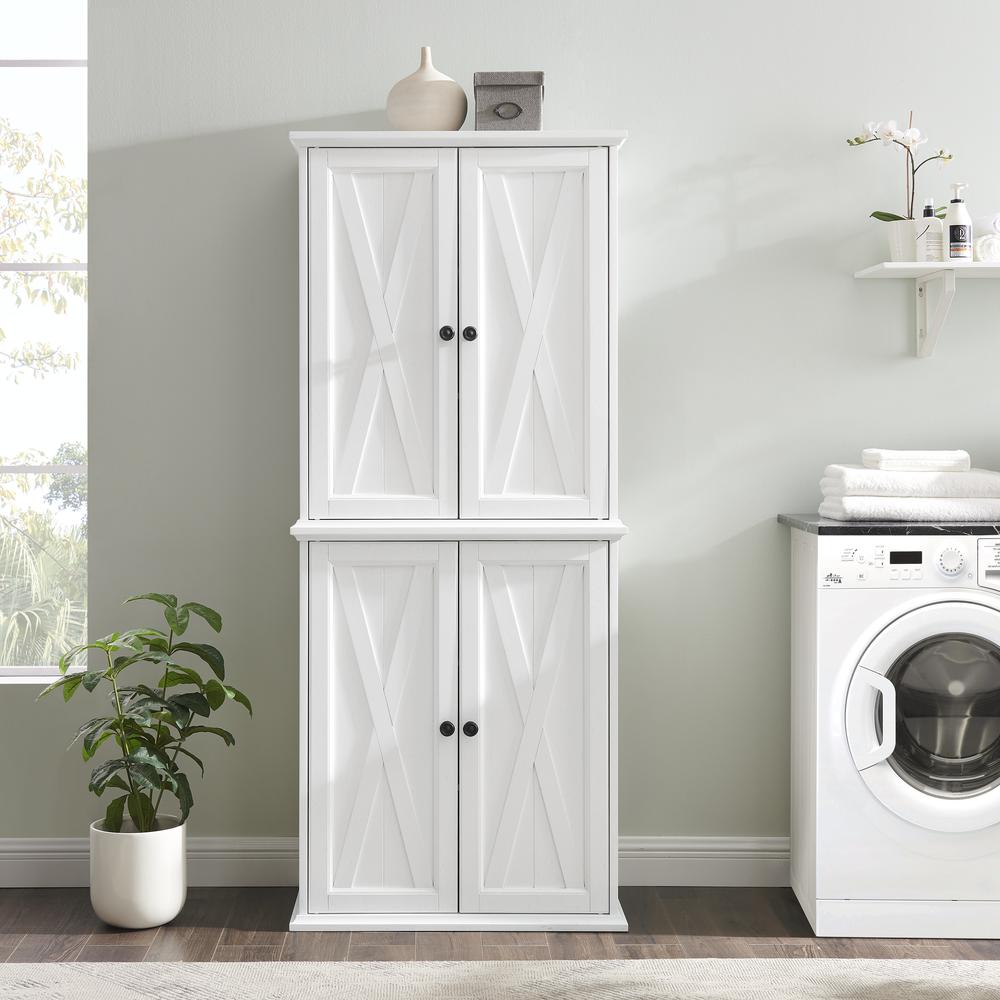 Clifton Tall Kitchen Storage Pantry – 2 Stackable Pantries