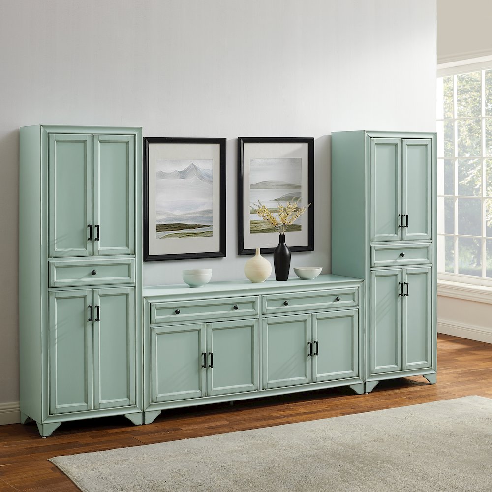 Tara 3-Piece Sideboard And Pantry Set – Sideboard & 2 Pantries