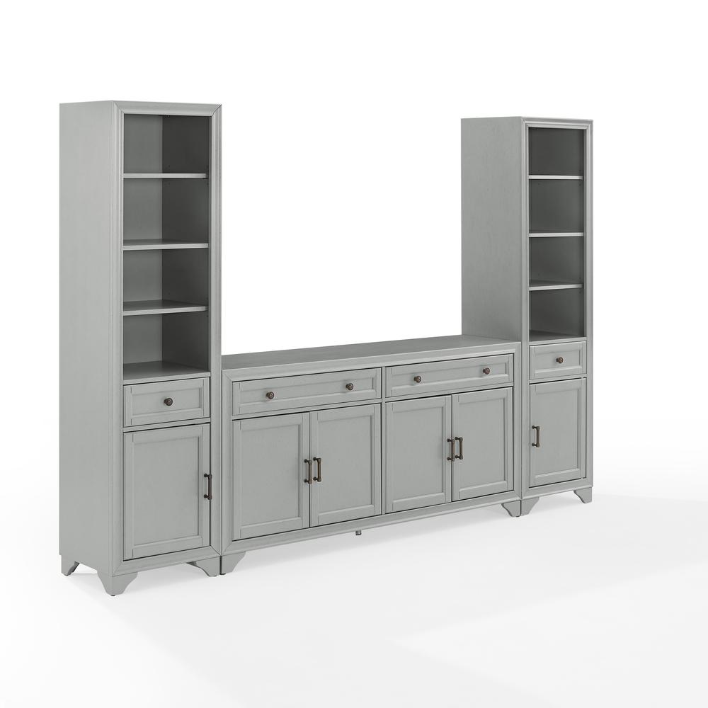 Tara 3-Piece Entertainment Center – Sideboard & 2 Bookcases