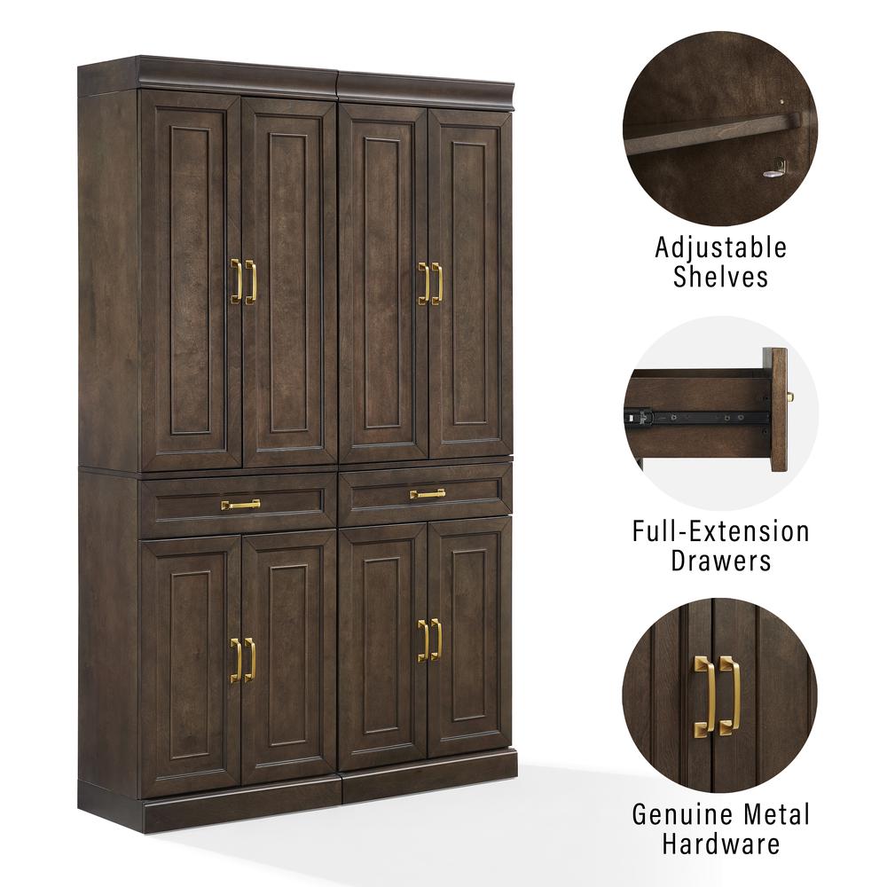 Stanton 2-Piece Kitchen Storage Pantry Cabinet Set – 2 Pantries