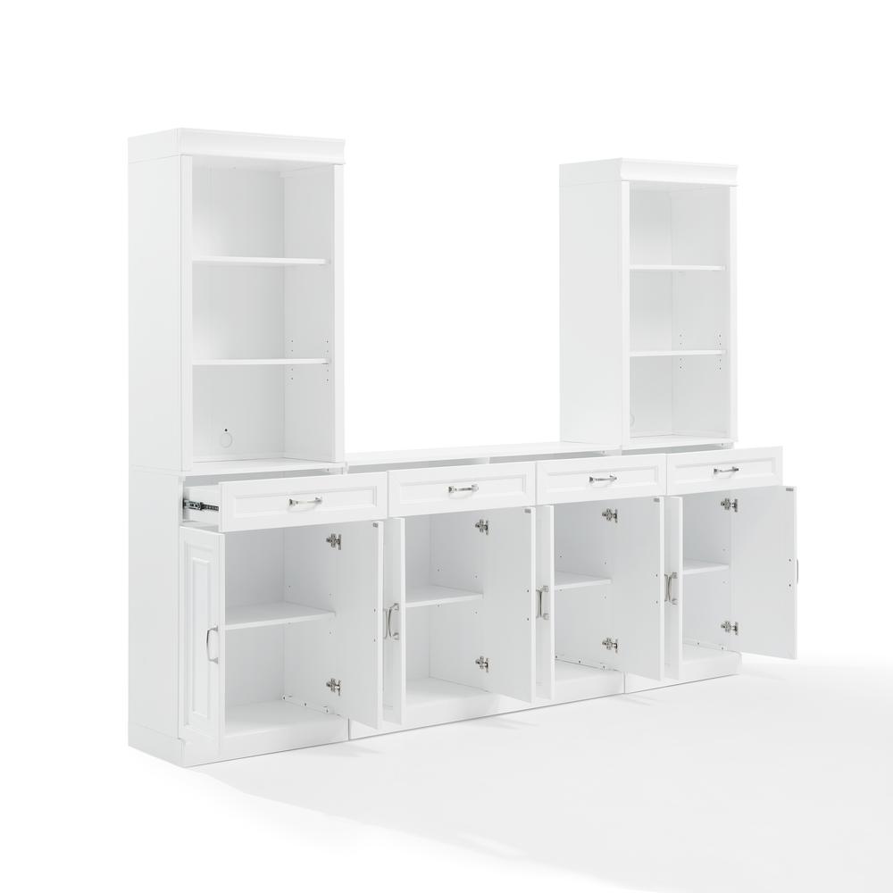 Stanton 3-Piece Sideboard And Storage Bookcase Set – Sideboard & 2 Bookcases