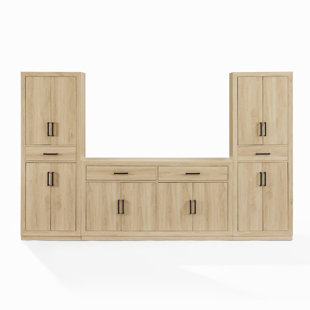 Isla 3-Piece Sideboard And Pantry Set – Sideboard & 2 Pantries