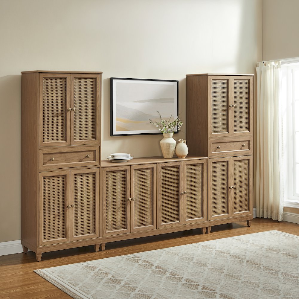 Katia 3-Piece Sideboard And Pantry Set – Sideboard & 2 Pantries