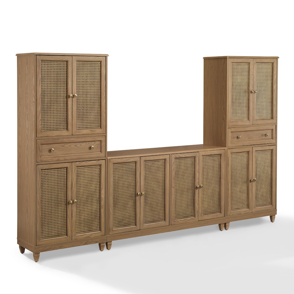 Katia 3-Piece Sideboard And Pantry Set – Sideboard & 2 Pantries