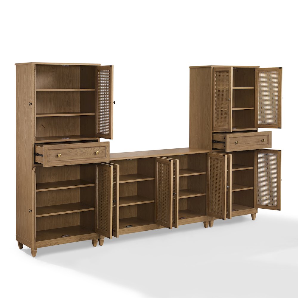 Katia 3-Piece Sideboard And Pantry Set – Sideboard & 2 Pantries