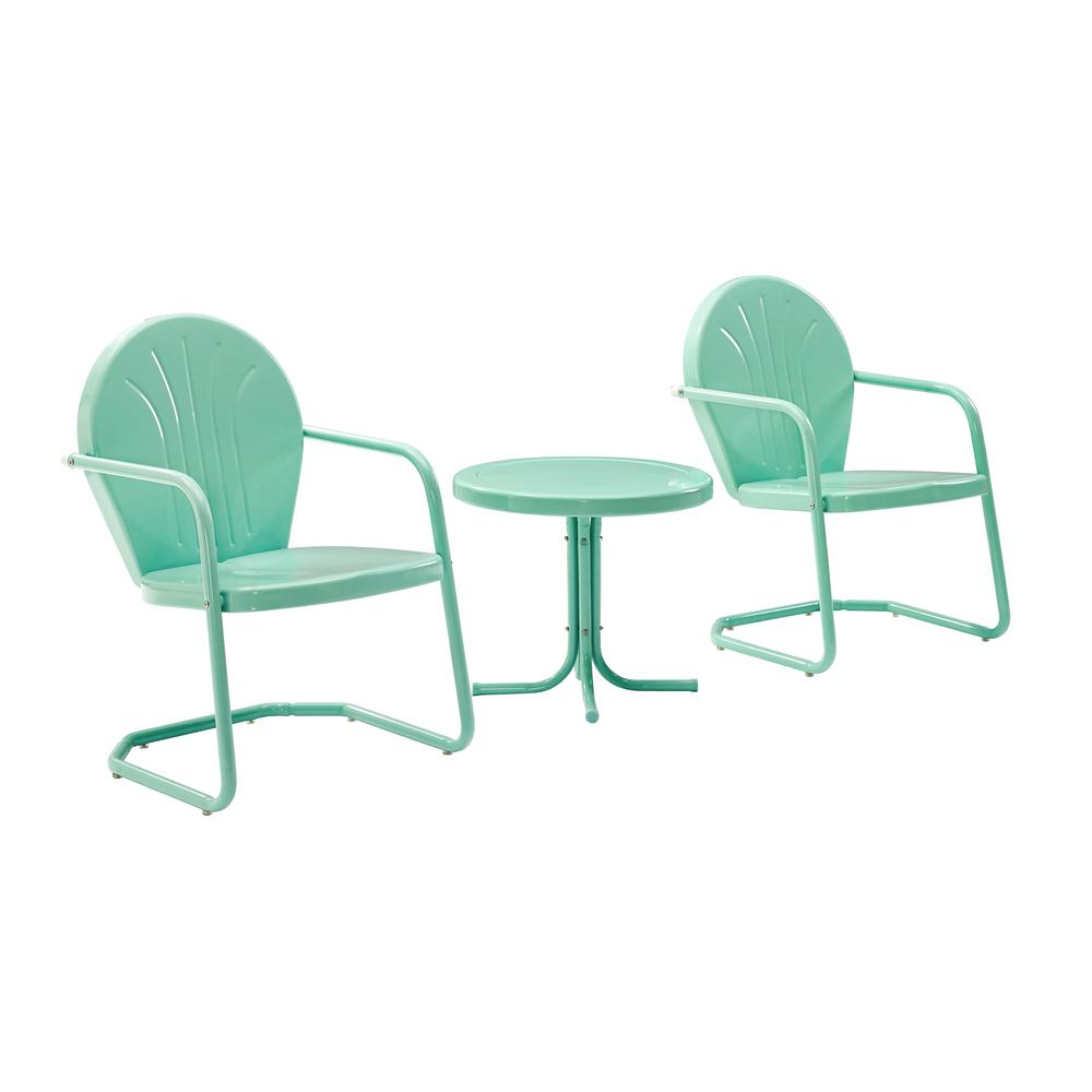 Griffith 3Pc Retro Outdoor Chair Set – Side Table & 2 Chairs