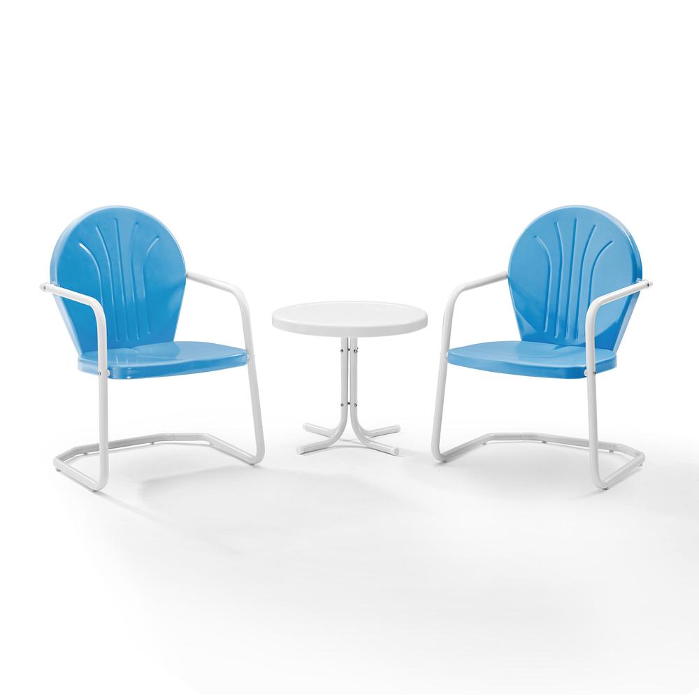 Griffith 3Pc Retro Outdoor Chair Set – Side Table & 2 Chairs