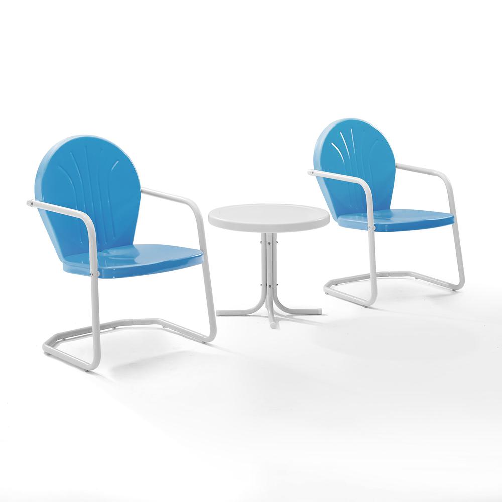 Griffith 3Pc Retro Outdoor Chair Set – Side Table & 2 Chairs