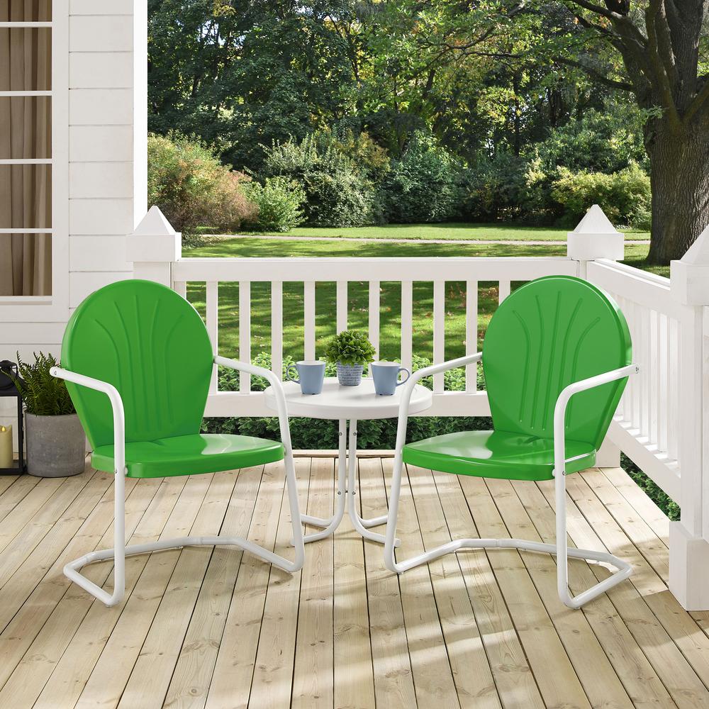 Griffith 3Pc Retro Outdoor Chair Set – Side Table & 2 Chairs