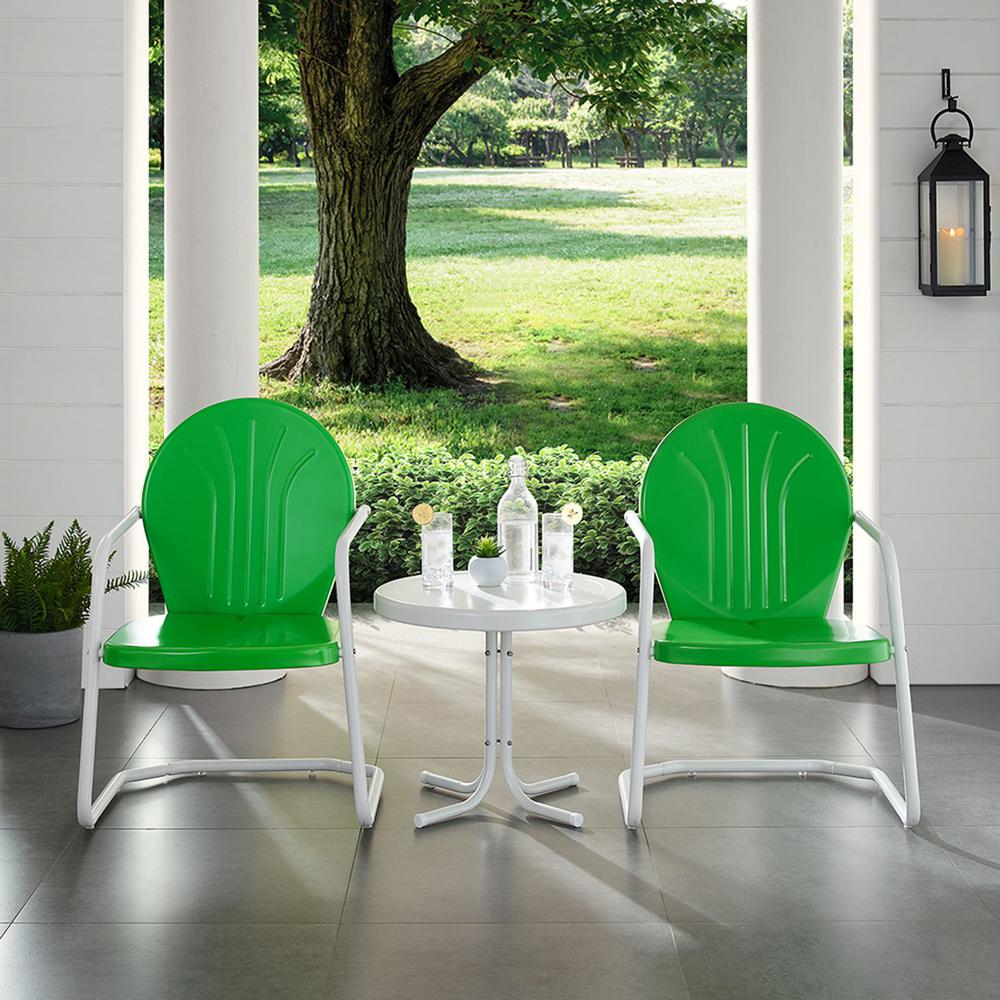 Griffith 3Pc Retro Outdoor Chair Set – Side Table & 2 Chairs
