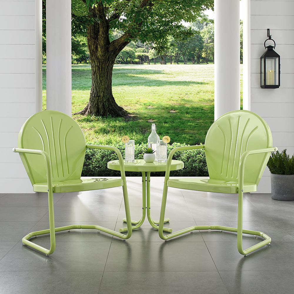 Griffith 3Pc Retro Outdoor Chair Set – Side Table & 2 Chairs