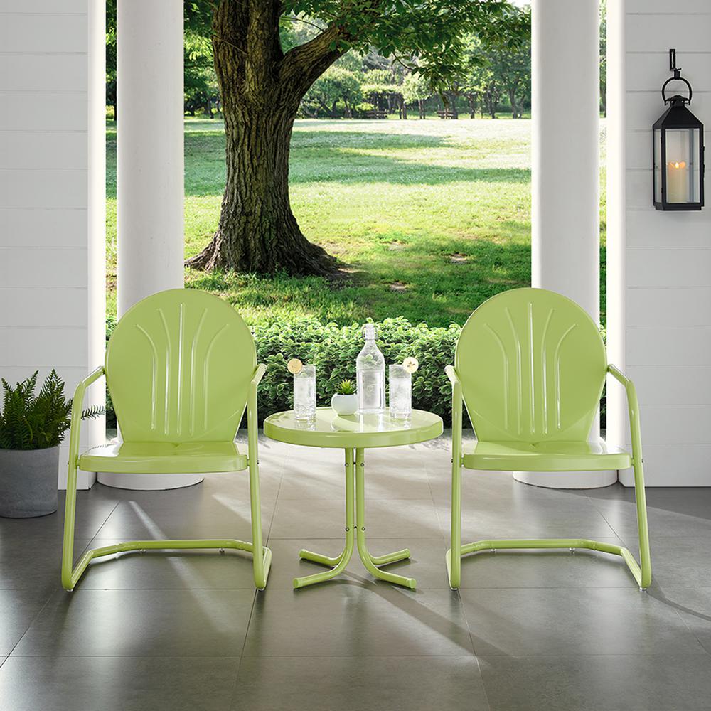 Griffith 3Pc Retro Outdoor Chair Set – Side Table & 2 Chairs
