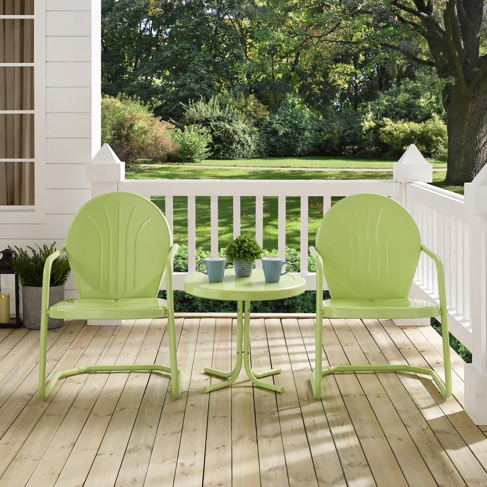 Griffith 3Pc Retro Outdoor Chair Set – Side Table & 2 Chairs